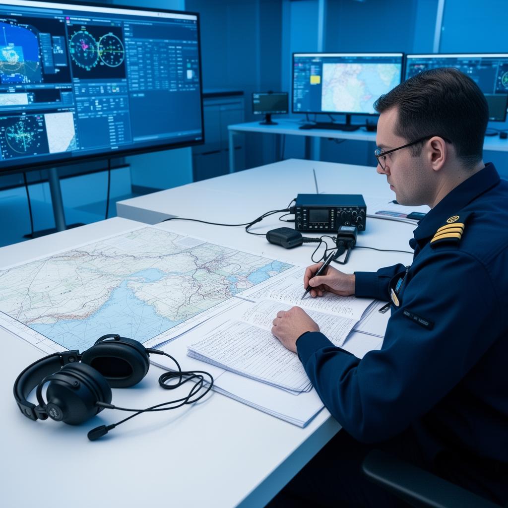 Pilot studying RTR